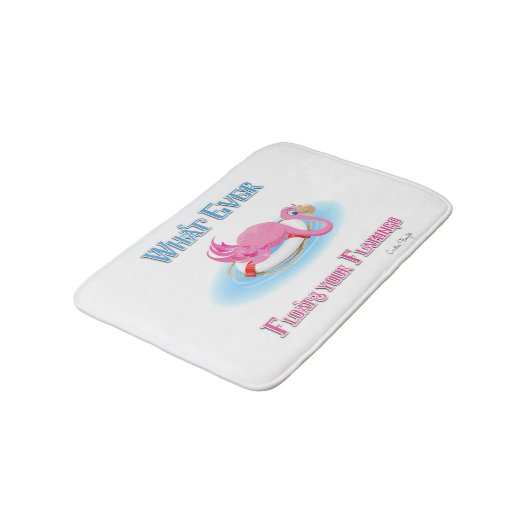 Flamingoが浮き上がるものは3 バスマット (アングル)