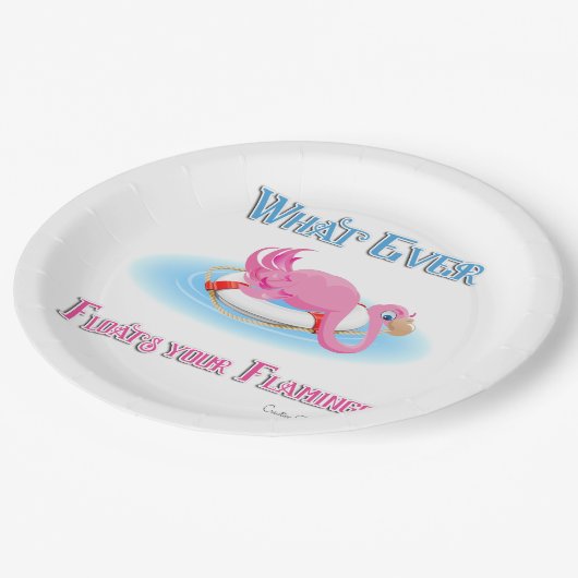 Flamingoが浮き上がるものは3 ペーパープレート (アングル)