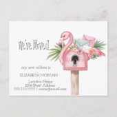 Flamingoの新しいアドレスを移動した 案内ポストカード (正面)