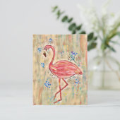 Flamingoの絵画グリーティングカードをカスタマイズ (スタンド正面)