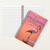 FlamingoはGod Journalで時間を過ごす ノートブック (内側)