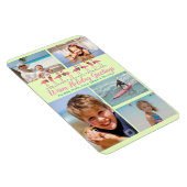 Flamingoクリスマスフォトコラージュの挨拶 マグネット (右側)