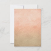 flamingoシーサイドウェディングRSVPカード 出欠カード (裏面)