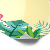 Flamingoパーティー – ウェルカムサイン/バナー/ポスター ポスター (角)