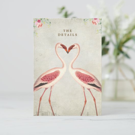 flamingoフローラ結婚の詳細情報カード エンクロージャーカード (スタンド正面)