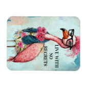 FLAMINGOラバーキッチンマグネット マグネット (横)