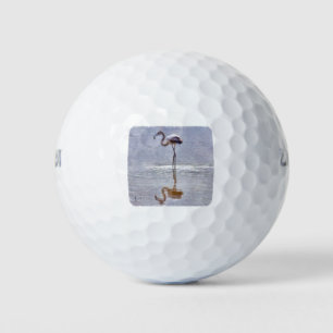 Flamingoリップルと反射の水色 ゴルフボール