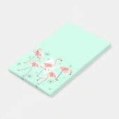 Flamingoレトロ緑のポスト – itメモ垂直 ポストイット (アングル)