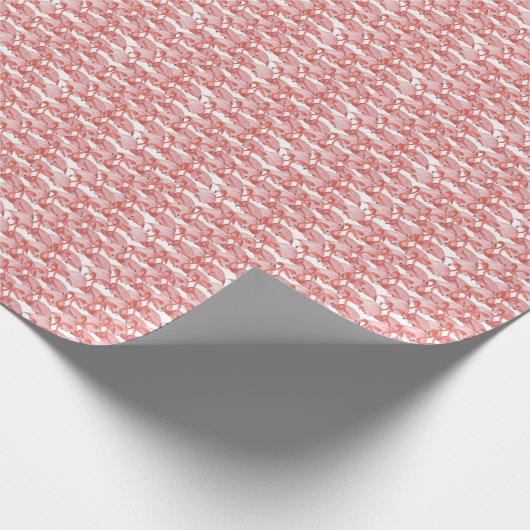 Flamingo水彩:シームレスな小さなパターン ラッピングペーパー (角)