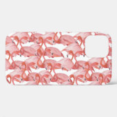 Flamingo水彩：シームレスな小さなパターン Case-Mate iPhoneケース (裏面 (横))