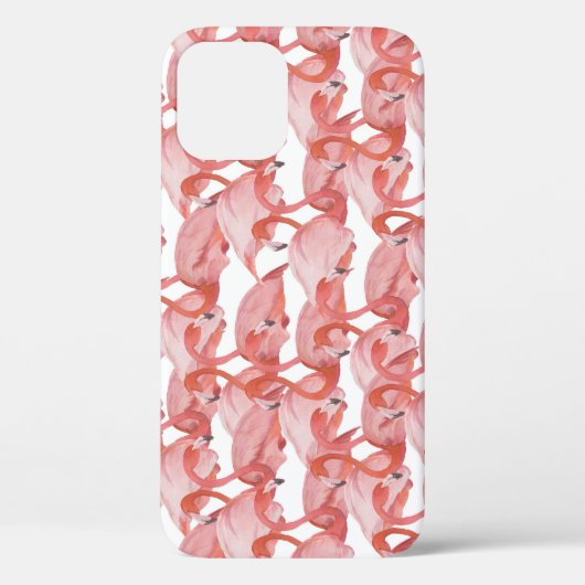 Flamingo水彩：シームレスな小さなパターン Case-Mate iPhoneケース (裏面)