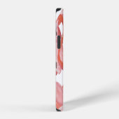 Flamingo水彩：シームレスパターン iPhoneケース (右側面)
