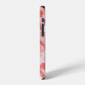 Flamingo水彩：シームレスパターン iPhoneケース (左側面)