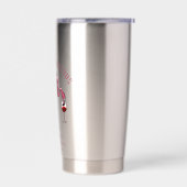 Flamingo 50th Birthday 50 and Fabulous Swag 保温保冷タンブラー (左面)