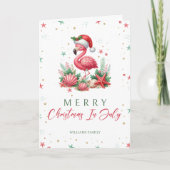 Flamingo 7月のクリスマス カード (正面)