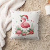 Flamingo 7月のクリスマス クッション (ブランケット)