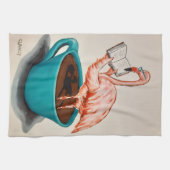Flamingo Absurdi-tea towel  キッチンタオル (横)
