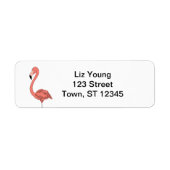 Flamingo Address Labels ラベル (正面)