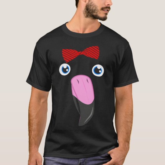 Flamingo Animal Bow Tie Child Halloween Costume Tシャツ (正面)