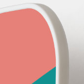 Flamingo Aqua Across Striping with Name ピックルボールラケット (左詳細)