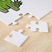 Flamingo as Hiker with Backpack ジグソーパズル (側面)