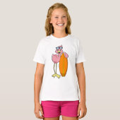 Flamingo as Surfboard.PNG Tシャツ (正面フル)