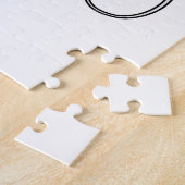 Flamingo at Music with Headphone ジグソーパズル (側面)