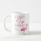 Flamingo Baby Shower Mug – Strut Sip Repeat コーヒーマグカップ (左)