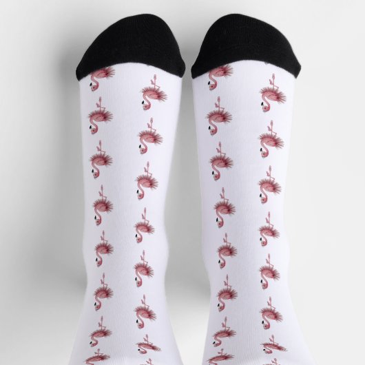 Flamingo Ballet Dancer ソックス (上部)