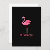 Flamingo Be Flamazing 招待状 (正面/裏面)