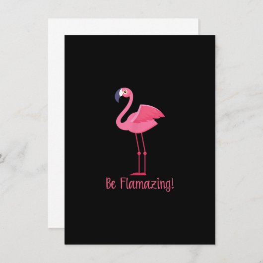 Flamingo Be Flamazing 招待状 (正面/裏面)