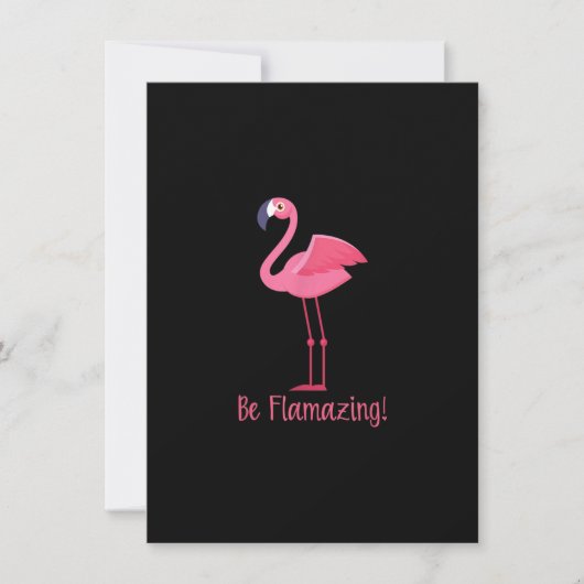 Flamingo Be Flamazing 招待状 (正面)