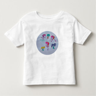 Flamingo Beach Toddler T Shirt トドラーTシャツ