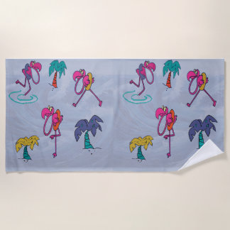 Flamingo Beach Towel ビーチタオル
