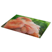 Flamingo Bird Art Glass Cutting Board カッティングボード (角)