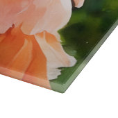 Flamingo Bird Art Glass Cutting Board カッティングボード (角)