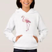 Flamingo bird cartoon illustration  (正面)