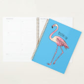 Flamingo bird cartoon illustration  プランナー手帳 (ディスプレー)
