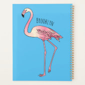 Flamingo bird cartoon illustration  プランナー手帳 (裏面)