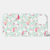 Flamingo Bird With Feathers Case-Mate iPhoneケース (裏面 (横))