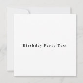 Flamingo Birthday Invitation – Personalized Kids 招待状 (裏面)