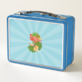 Flamingo Blue メタルランチボックス (裏面)