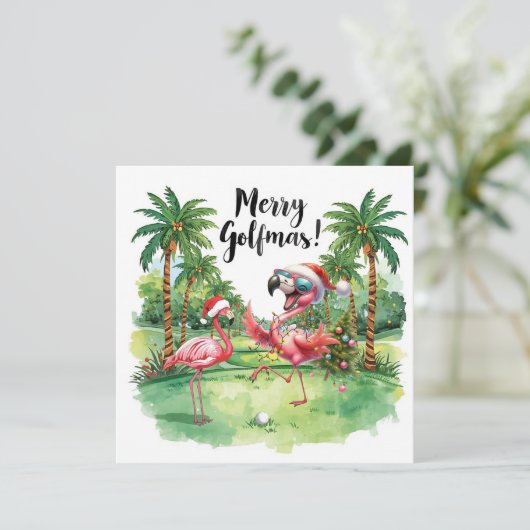 Flamingo Christmas Golfer in the golf course  (スタンド正面)