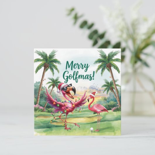 Flamingo Christmas Golfer in the golf course  (スタンド正面)