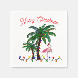 Flamingo Christmas Holiday party スタンダードカクテルナプキン