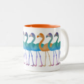 Flamingo Coffee Mug(オレンジ) ツートーンマグカップ (正面右)