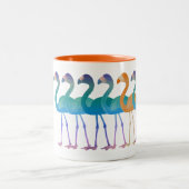 Flamingo Coffee Mug(オレンジ) ツートーンマグカップ (中央)