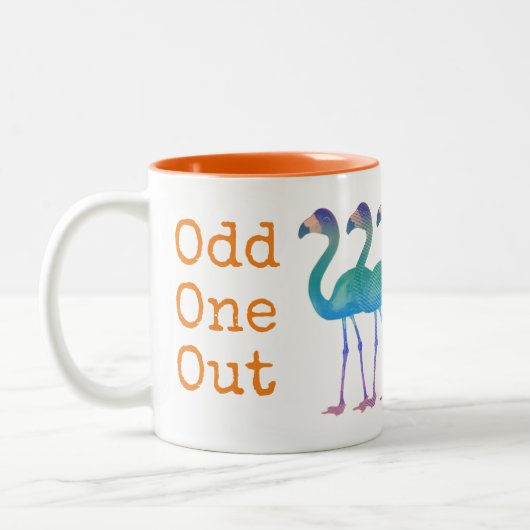 Flamingo Coffee Mug(オレンジ) ツートーンマグカップ (左)