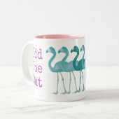 Flamingo Coffee Mug （ピンク） ツートーンマグカップ (正面左)