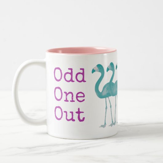 Flamingo Coffee Mug （ピンク） ツートーンマグカップ (左)